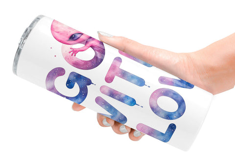 Tumbler Watercolor Alien Quote Sublimation artnoy 