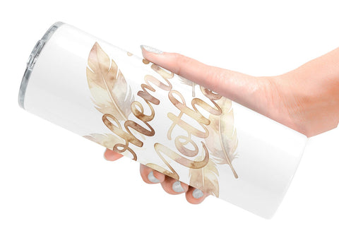 Tumbler Watercolor Boho Dreamcatcher Mama Quotes Sublimation artnoy 