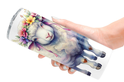 Tumbler Watercolor Boho Highland Cow And Friends Sublimation artnoy 