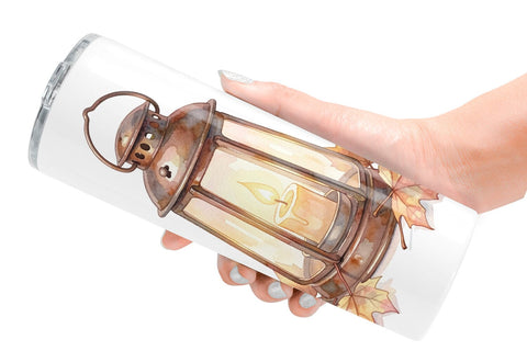Tumbler Watercolor Boho Woodland Nature Ephemera Sublimation artnoy 