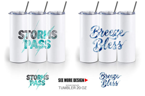 Tumbler Watercolor Celestial Mental Health Art Sublimation artnoy 