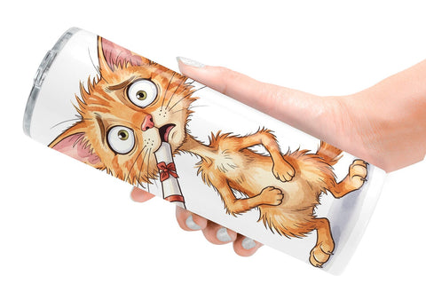 Tumbler Watercolor Chaotic Animal Graduation Sublimation artnoy 
