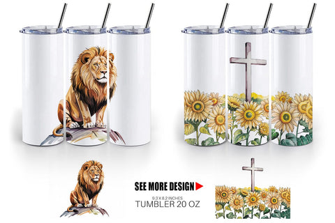 Tumbler Watercolor Christian Sublimation artnoy 