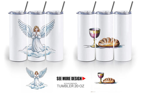 Tumbler Watercolor Christian Sublimation artnoy 