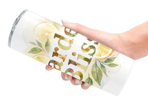 Tumbler Watercolor Cozy Garden Tea Quotes Sublimation artnoy 
