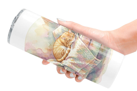 Tumbler Watercolor Cozy Tea Time Mom Brunch Sublimation artnoy 