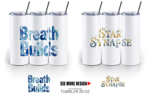 Tumbler Watercolor Crystalline Mindset Quotes Sublimation artnoy 