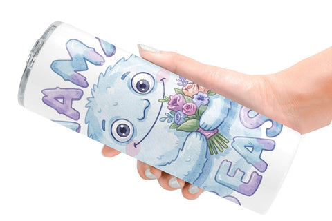 Tumbler Watercolor Cute Ugly Momster Quotes Sublimation artnoy 