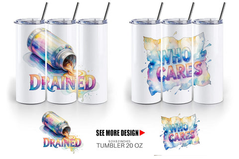 Tumbler Watercolor Cynical Travel And Hiking Art Sublimation artnoy 
