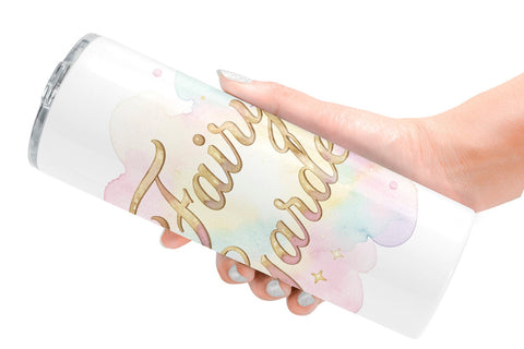 Tumbler Watercolor Enchanted Magic Flower Quote Sublimation artnoy 