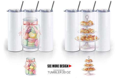 Tumbler Watercolor Floral Mother Day Tea Sublimation artnoy 
