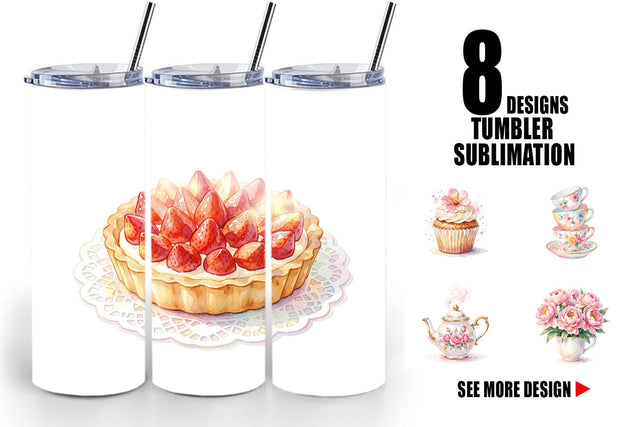 Tumbler Watercolor Floral Mother Day Tea Sublimation artnoy 