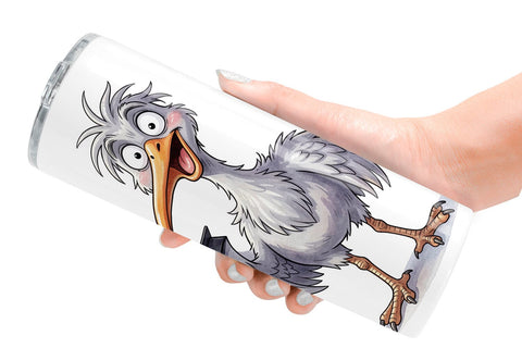 Tumbler Watercolor Funny Animal Graduation Sublimation artnoy 