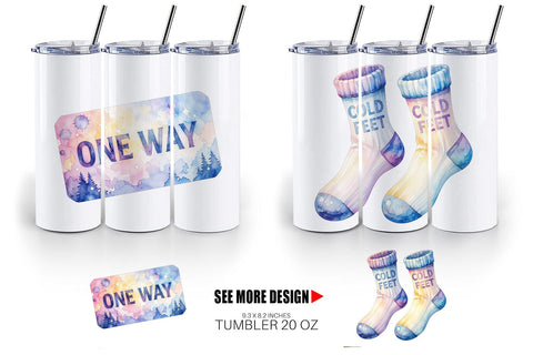 Tumbler Watercolor Funny Broke Traveler Quotes Sublimation artnoy 
