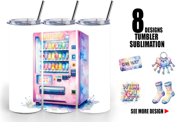 Tumbler Watercolor Funny Broke Traveler Quotes Sublimation artnoy 