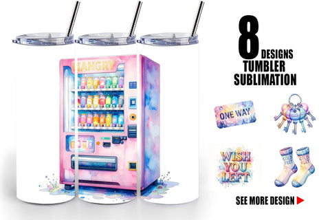 Tumbler Watercolor Funny Broke Traveler Quotes Sublimation artnoy 