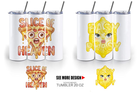 Tumbler Watercolor Funny Foodie Mom Puns Art Quotes Sublimation artnoy 