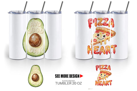 Tumbler Watercolor Funny Foodie Mom Puns Art Sublimation artnoy 