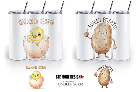 Tumbler Watercolor Funny Foodie Mom Puns Art Sublimation artnoy 