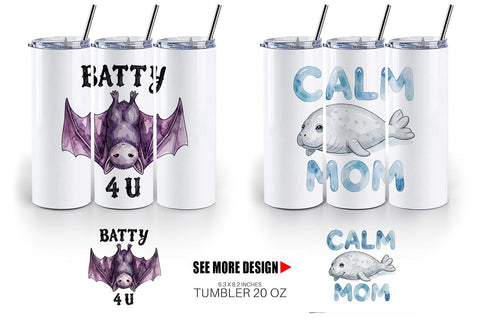 Tumbler Watercolor Funny Lazy Mom Life Quotes Sublimation artnoy 