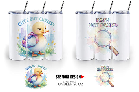 Tumbler Watercolor Funny Lost And Confused Quotes Sublimation artnoy 