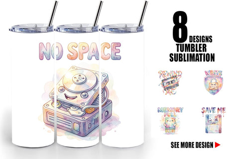 Tumbler Watercolor Funny Retro Storage Quotes Sublimation artnoy 