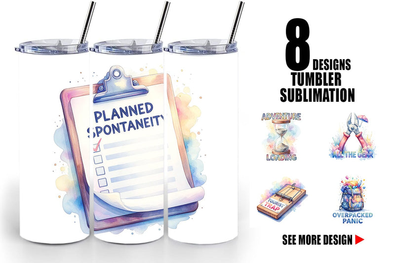 Tumbler Watercolor Funny Sarcastic Gear Quotes Sublimation artnoy 