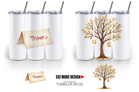 Tumbler Watercolor Kids Table Crafts Sublimation artnoy 