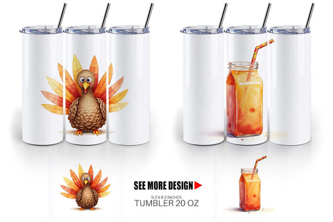 Tumbler Watercolor Kids Table Crafts Sublimation artnoy 