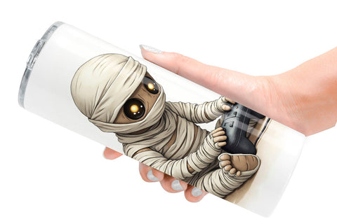 Tumbler Watercolor Monster Gaming Night Sublimation artnoy 