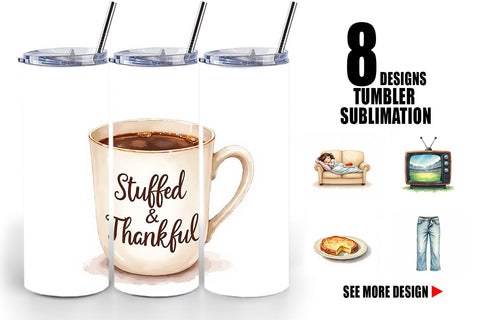 Tumbler Watercolor Post Feast Coma Sublimation artnoy 