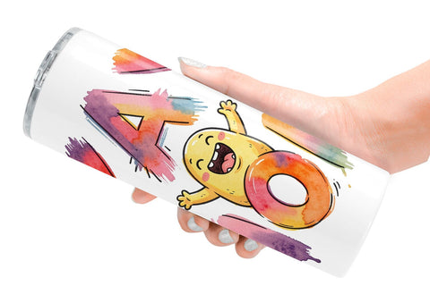 Tumbler Watercolor Quirky Ugly Cute Momster Art Quotes Sublimation artnoy 