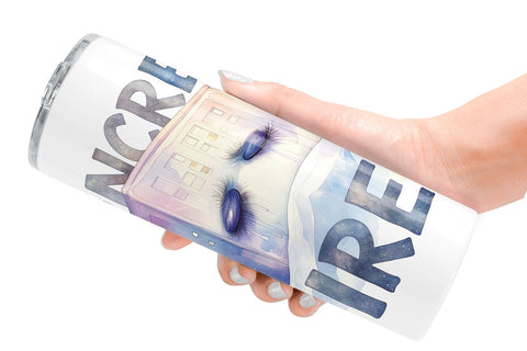 Tumbler Watercolor Reluctant Explorer Quotes Sublimation artnoy 