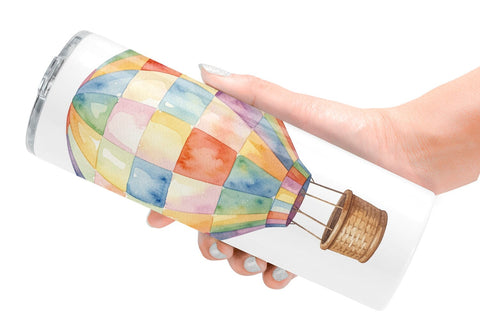 Tumbler Watercolor Retro 70s Sun And Celestial Sublimation artnoy 