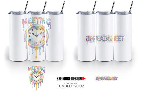 Tumbler Watercolor Sarcastic 90s Office Quotes Sublimation artnoy 