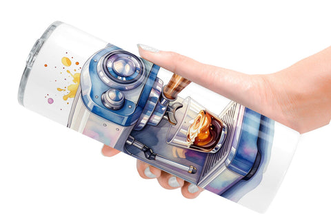 Tumbler Watercolor Sarcastic Glamping Fails Sublimation artnoy 