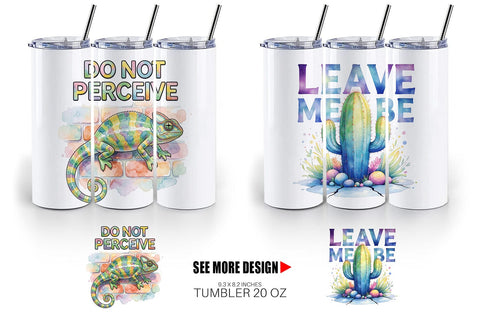 Tumbler Watercolor Sarcastic Introvert Quotes Sublimation artnoy 