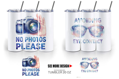 Tumbler Watercolor Sarcastic Introvert Quotes Sublimation artnoy 