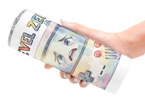 Tumbler Watercolor Sarcastic Retro Gaming Quotes Sublimation artnoy 