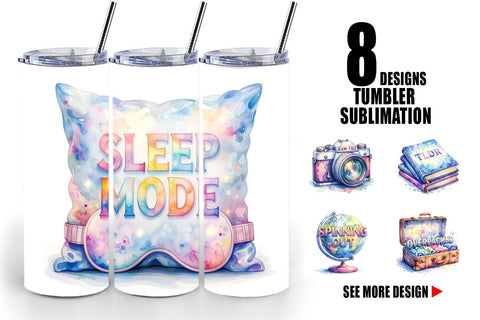 Tumbler Watercolor Sarcastic Wanderlust Quotes Sublimation artnoy 