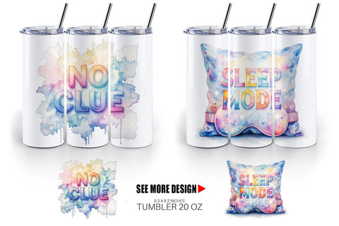 Tumbler Watercolor Sarcastic Wanderlust Quotes Sublimation artnoy 