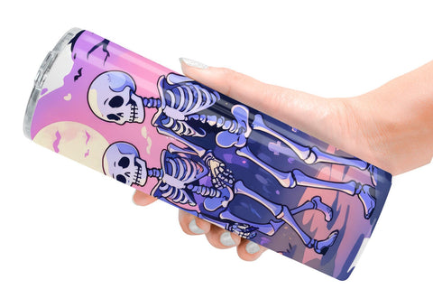 Tumbler Watercolor Skeleton Sublimation artnoy 