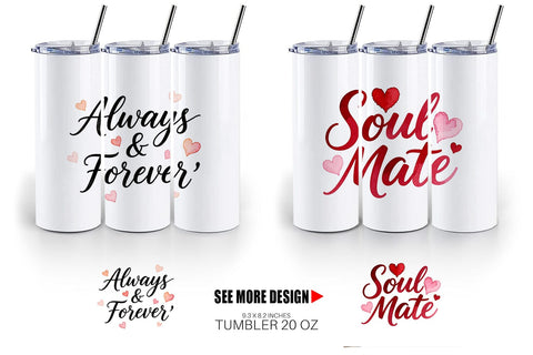 Tumbler Watercolor Sweetheart Quotes Sublimation artnoy 