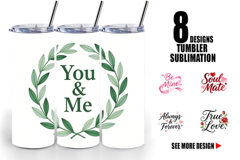 Tumbler Watercolor Sweetheart Quotes Sublimation artnoy 
