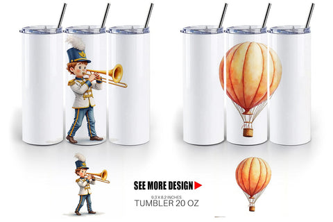 Tumbler Watercolor Thanksgiving Parade Sublimation artnoy 