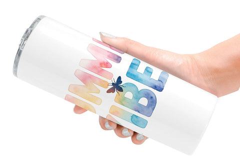 Tumbler Watercolor Tropical Summer Bee Vacation Quotes Sublimation artnoy 