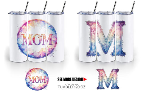 Tumbler Watercolor Western Mom Sublimation artnoy 