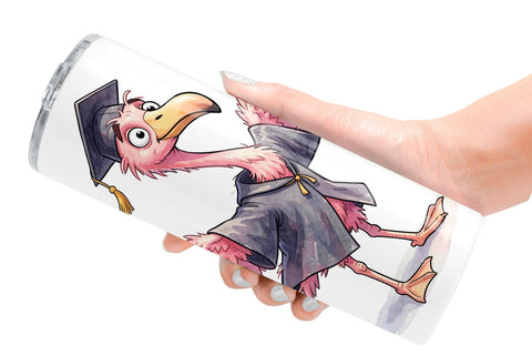 Tumbler Watercolor Whimsical Animal Graduates Sublimation artnoy 