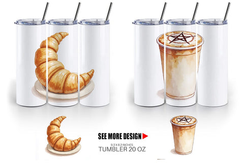 Tumbler Watercolor Witchy Coffee Shop Sublimation artnoy 