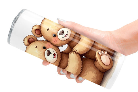 Tumbler Watercolor Woodland Romance Sublimation artnoy 